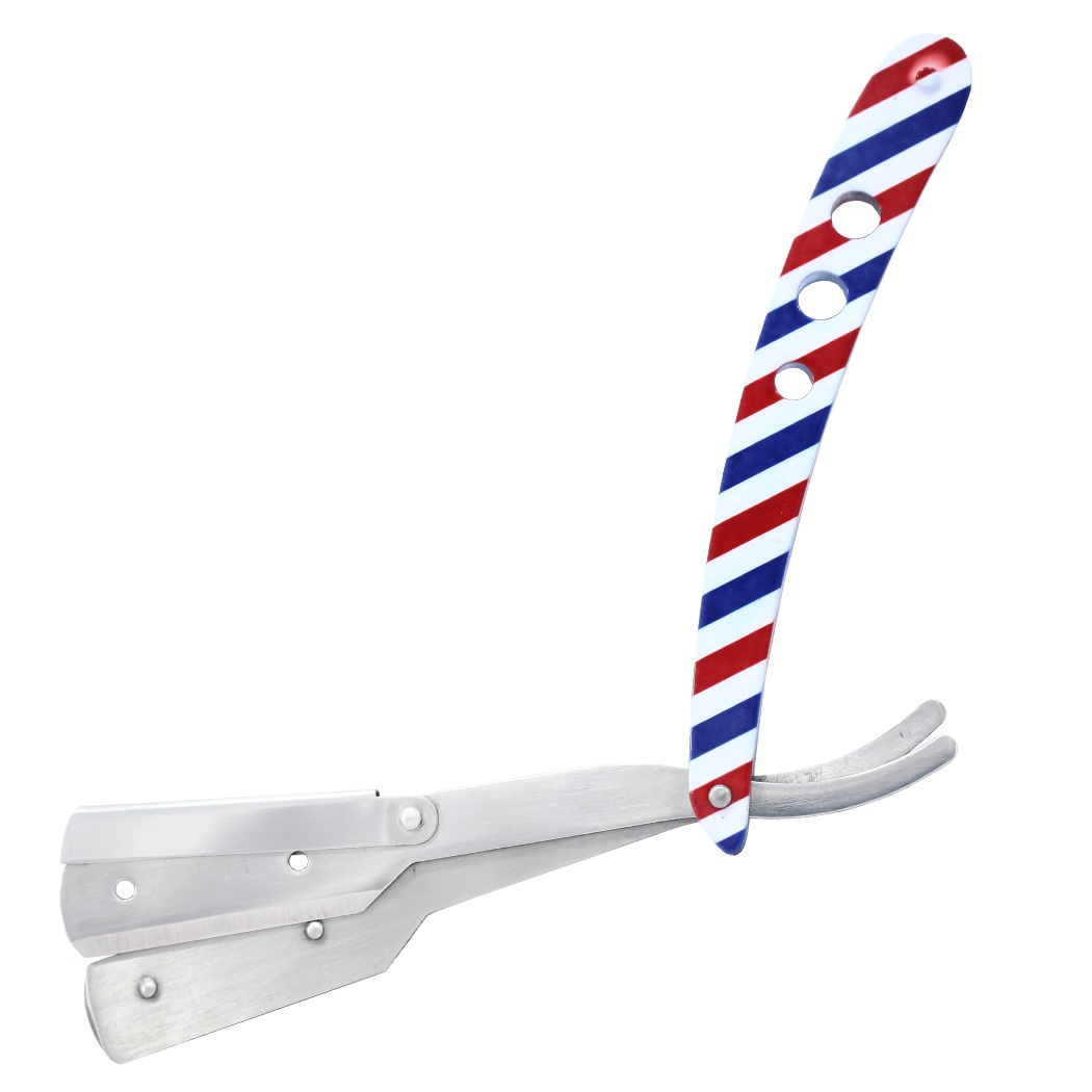 Professional Barber Salon Shaving Razor & 10 Blades   Government Surplus Auction - Photo #2