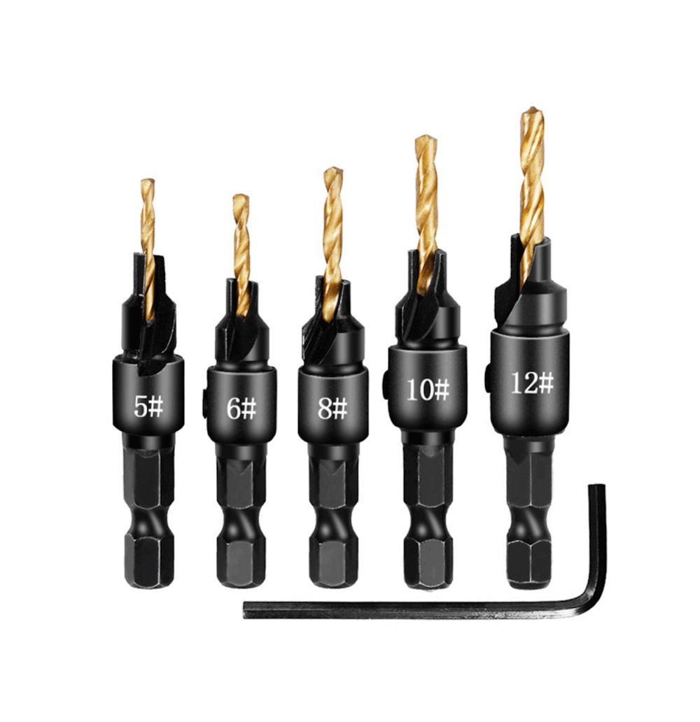 5 pc Countersink Drill Bit Set 1/4''   Government Surplus Auction - Photo #5