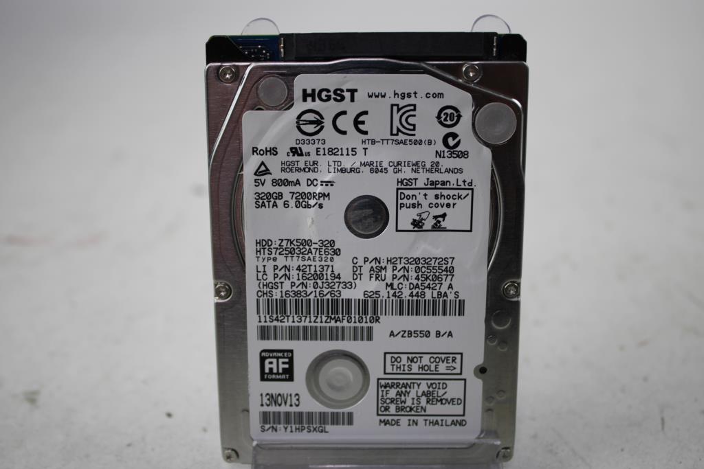 HGST 320GB Internal Hard Drive