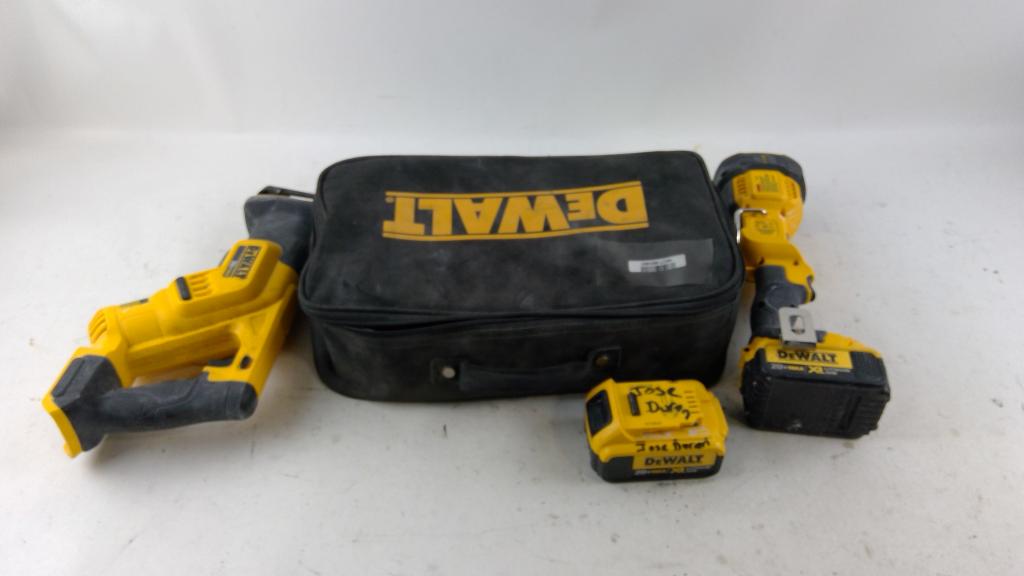 DeWalt Cordless Tools, 2 Pieces Dodge Charger Government Surplus Auction - Photo #2