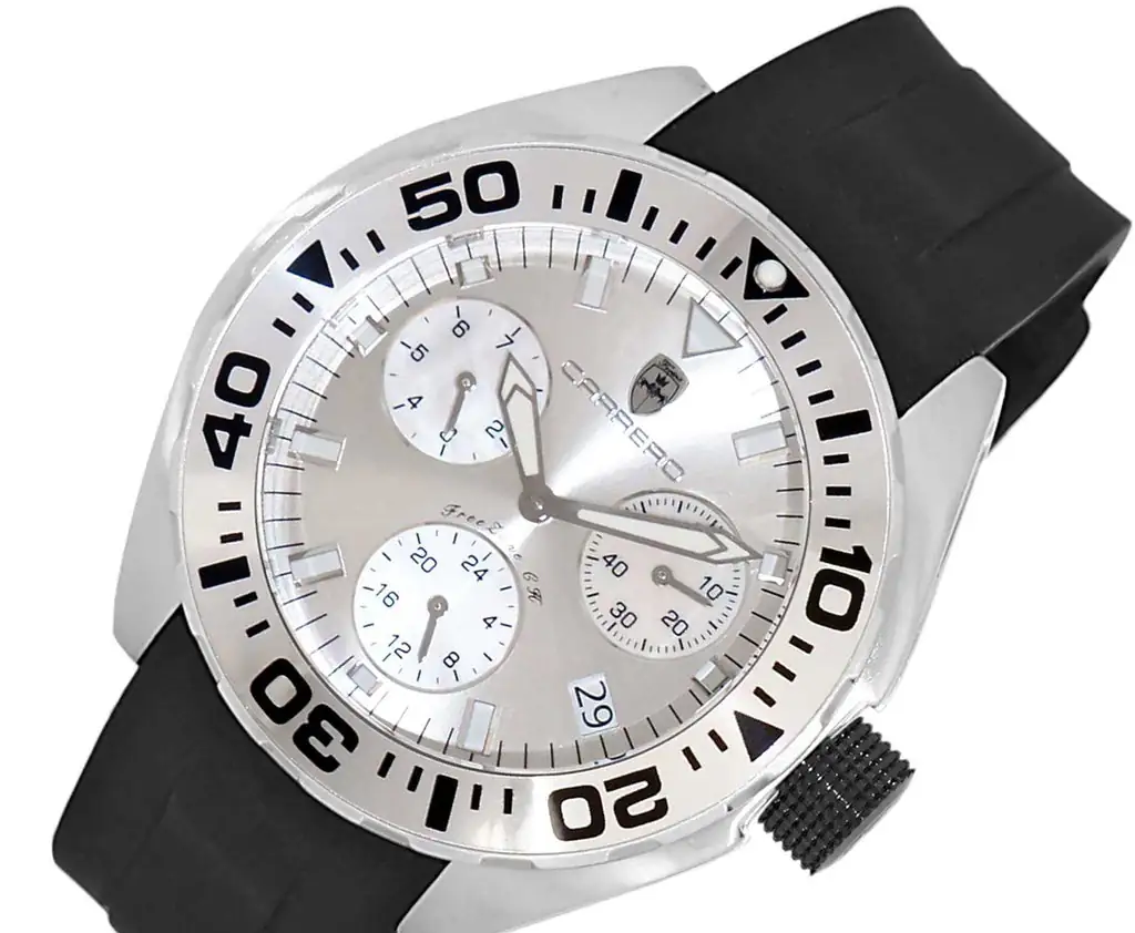 LeChateau, Men's Swiss Multi-Function Ronda X30 Mov't, White Dial -Bezel, C1SK8824-WT - MSRP: $2,340.00