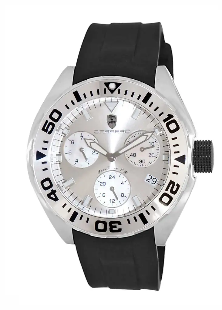 LeChateau, Men's Swiss Multi-Function Ronda X30 Mov't, White Dial -Bezel, C1SK8824-WT - MSRP: $2,340.00 Case 340 Government Surplus Auction - Photo #2