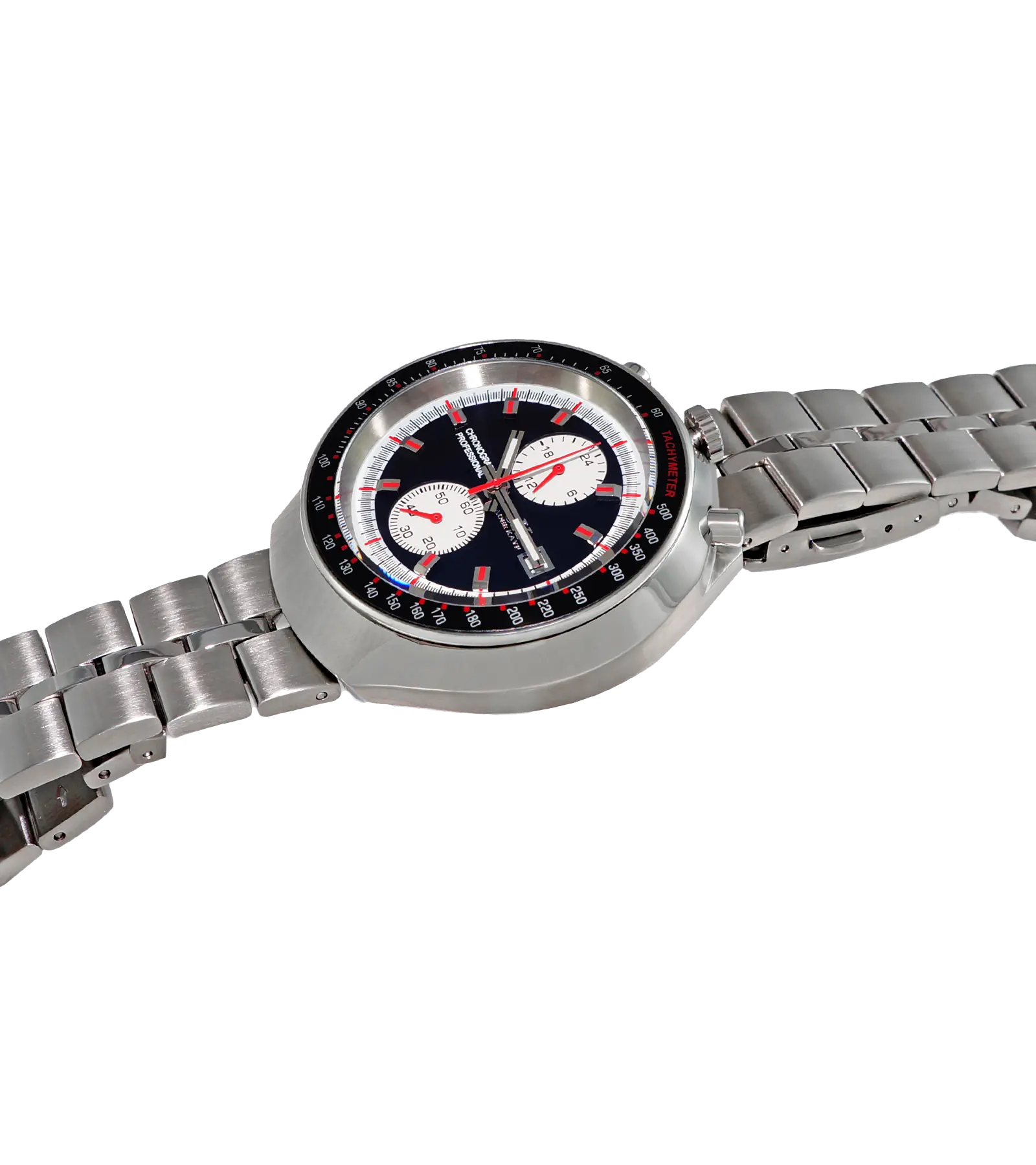 ADEE KAYE CHRONOGRAPH WITH 24-HOUR DISPLAY, TACHYMETER, AK5662-MBK - (MSRP: $725.00) Case AK5662 Government Surplus Auction - Photo #3