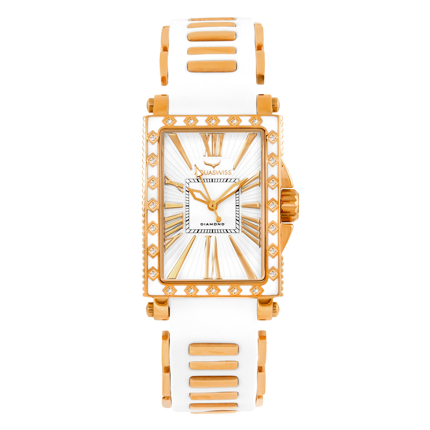 AQUASWISS Grace Ladies Diamond Watch (Brand New) Retails at $1000.00 Case 1000 Government Surplus Auction - Photo #2