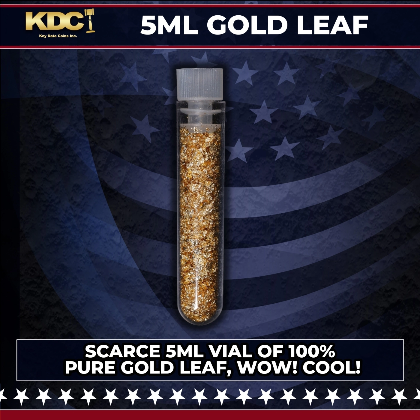 Scarce 5ml Vial of 100% Pure Gold Leaf. Wow! Cool!  100 Government Surplus Auction - Photo #5