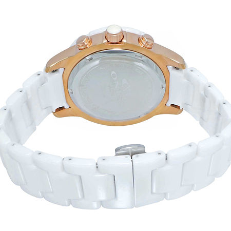 ONISS  Master Calendar, White High-tech Ceramic band and Stainless Steel Case with White Ceramic Bezel,  (MSRP: $ 550.00) Case 550 Government Surplus Auction - Photo #4