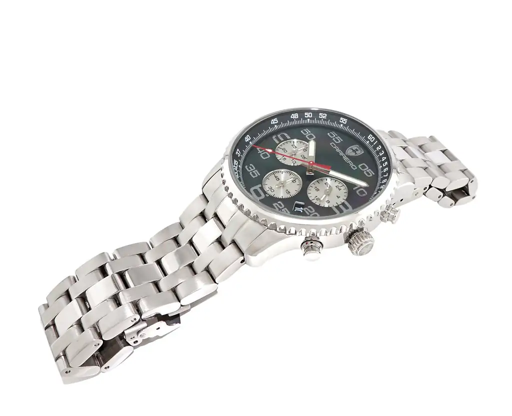 Lechateau - VR32 Mov't Chronograph Mov't, Black MOP Dial, C1S7022-BK - (MSRP: $2,220.00) Case 220 Government Surplus Auction - Photo #3