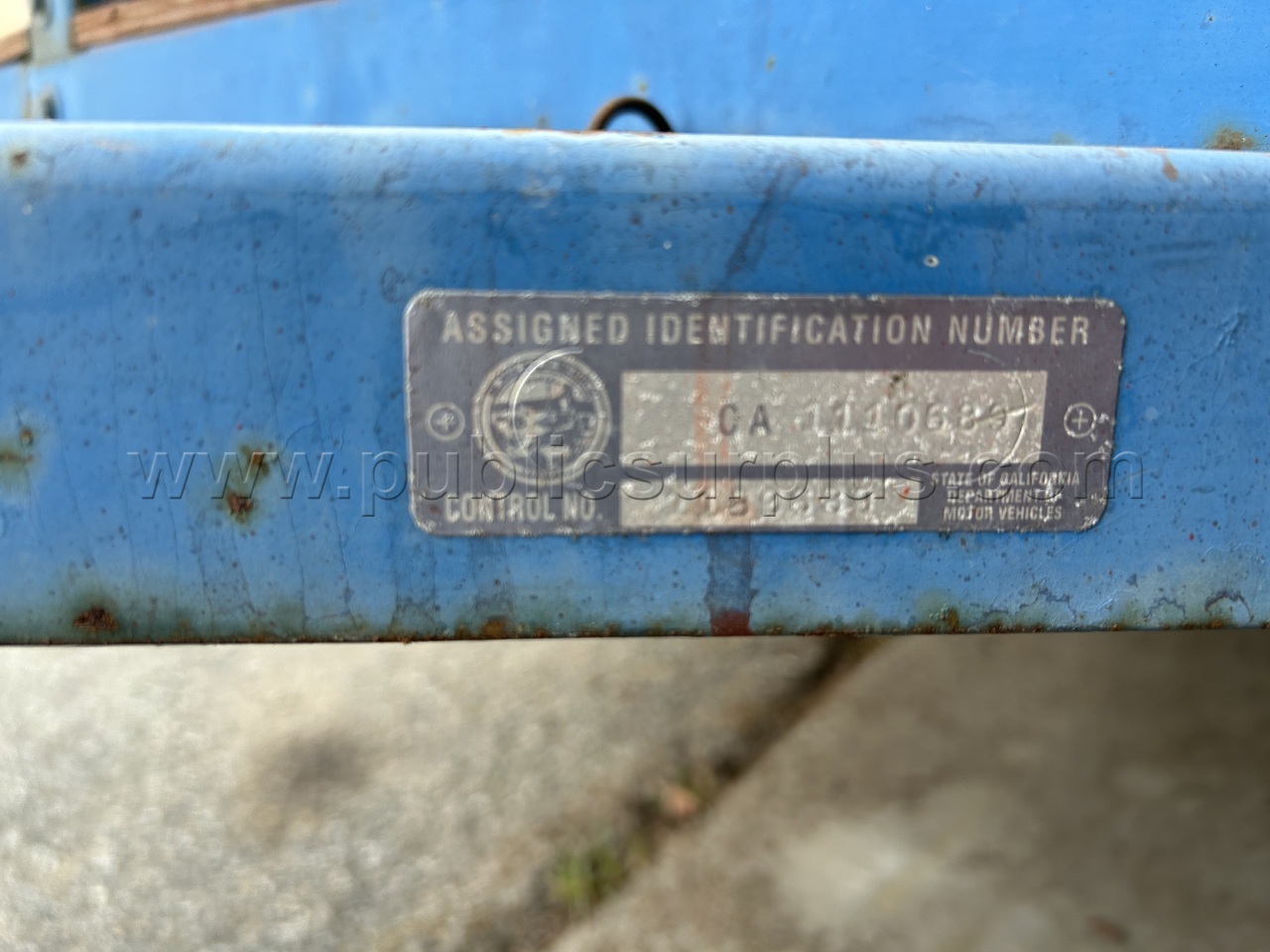 4 X 7 Utility Trailer   Government Surplus Auction - Photo #5