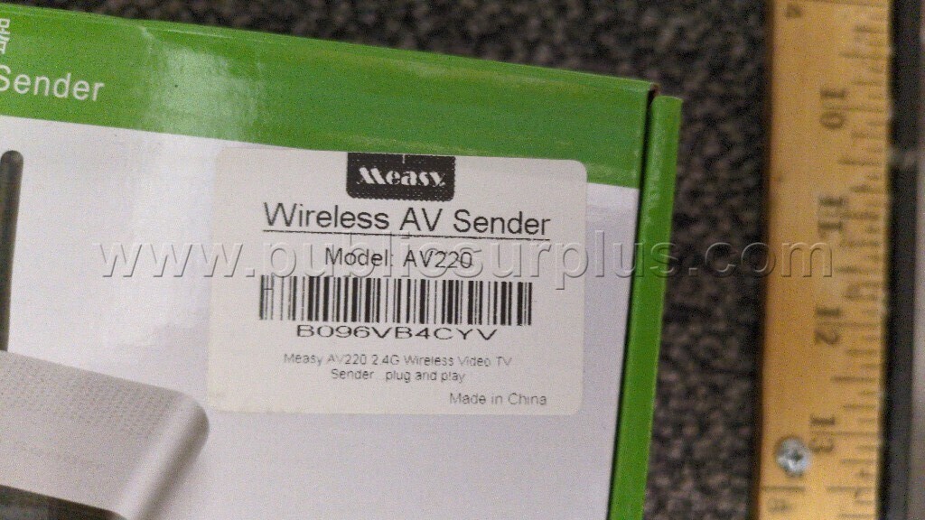 Wireless Audio and Video Sender - C   Government Surplus Auction - Photo #2