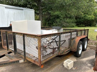 Lot 54 - 1996 Flat Bed Trailer - 4XKFS1428TA000176   Government Surplus Auction - Photo #3
