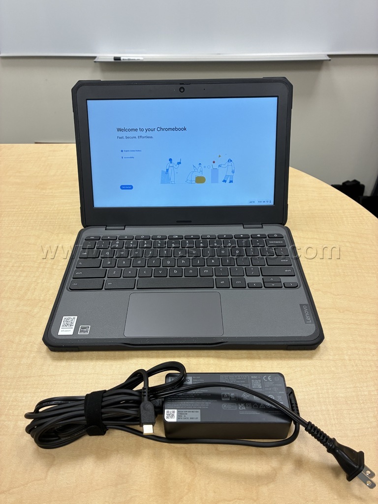 Lenovo 100e Chromebook - Manufactured in 2021 - Excellent condition (#7) Lenovo 100e Government Surplus Auction - Primary Photo