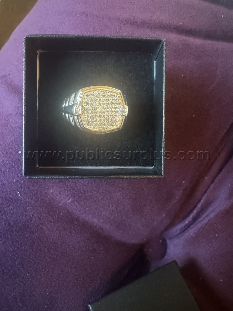 14K White Gold  0.30 CTW Diamonds Size 10 -MENS   Government Surplus Auction - Primary Photo