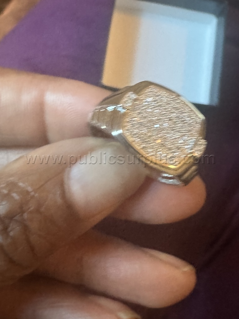 14K White Gold  0.30 CTW Diamonds Size 10 -MENS   Government Surplus Auction - Photo #2