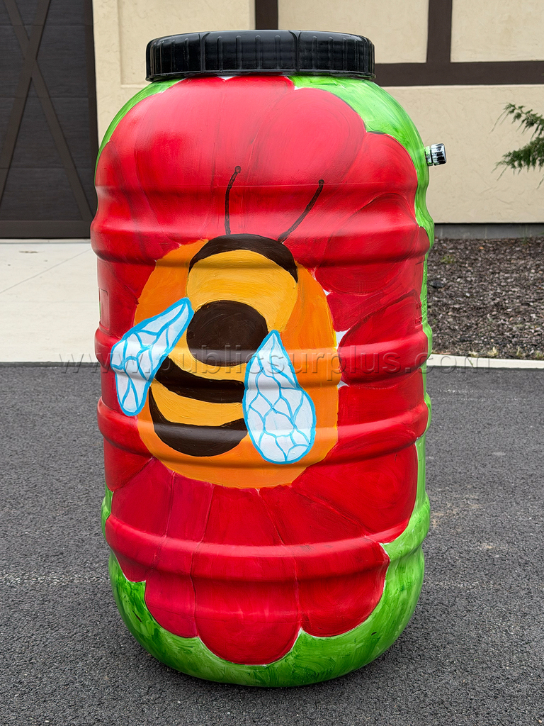 City of Mentor Water Barrel Wonders - Rain to Roots, Wings to Flowers   Government Surplus Auction - Photo #2
