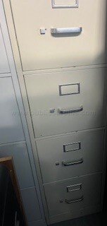 Vertical Filing Cabinets - 4-Drawer Steel (1 unit)   Government Surplus Auction - Photo #3