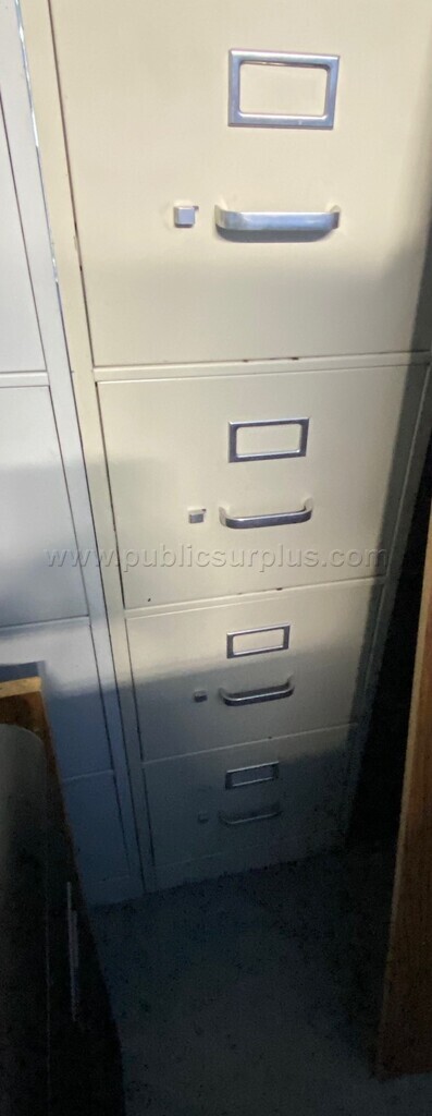 Vertical Filing Cabinets - 4-Drawer Steel (1 unit)   Government Surplus Auction - Photo #4