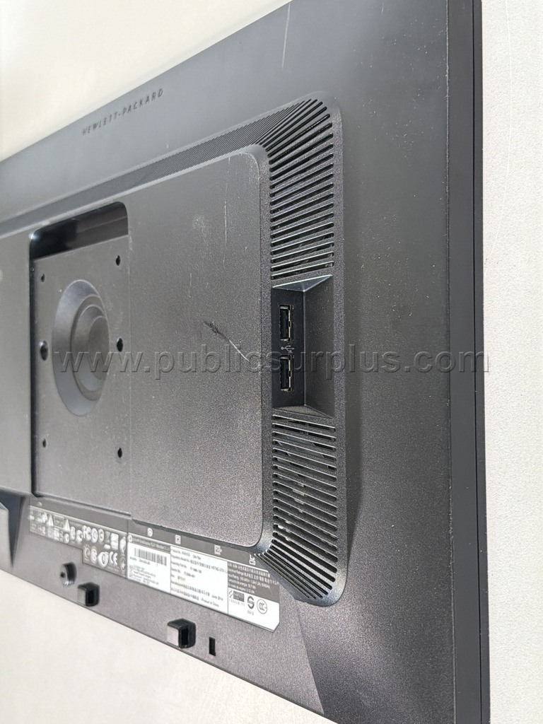2 HP ELITEDISPLAY E221 MONITORS (NO STANDS) HP E221 Government Surplus Auction - Photo #3