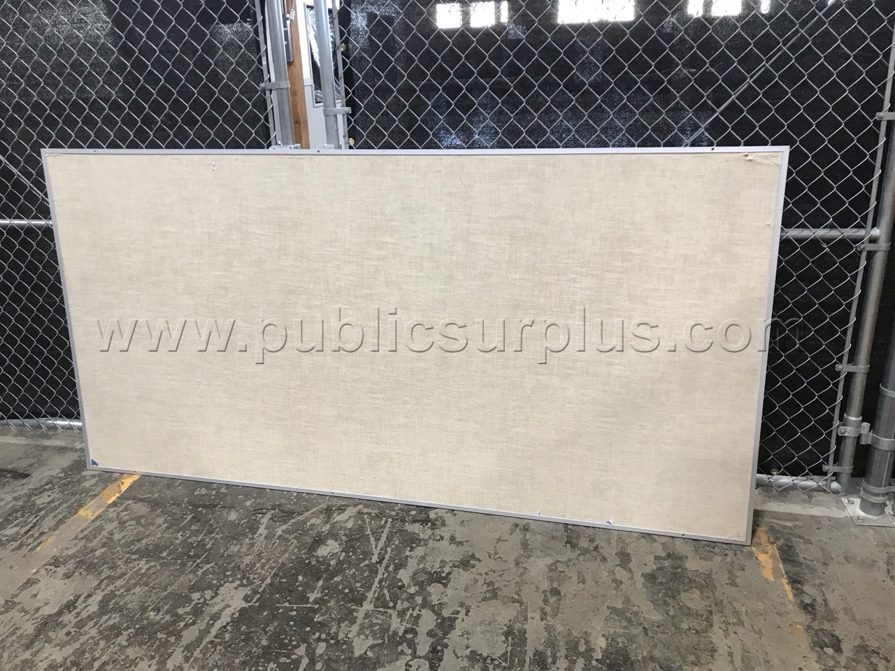 8'x4' Bulletin/Cork Board (Fabric backed Vinyl)   Government Surplus Auction - Primary Photo