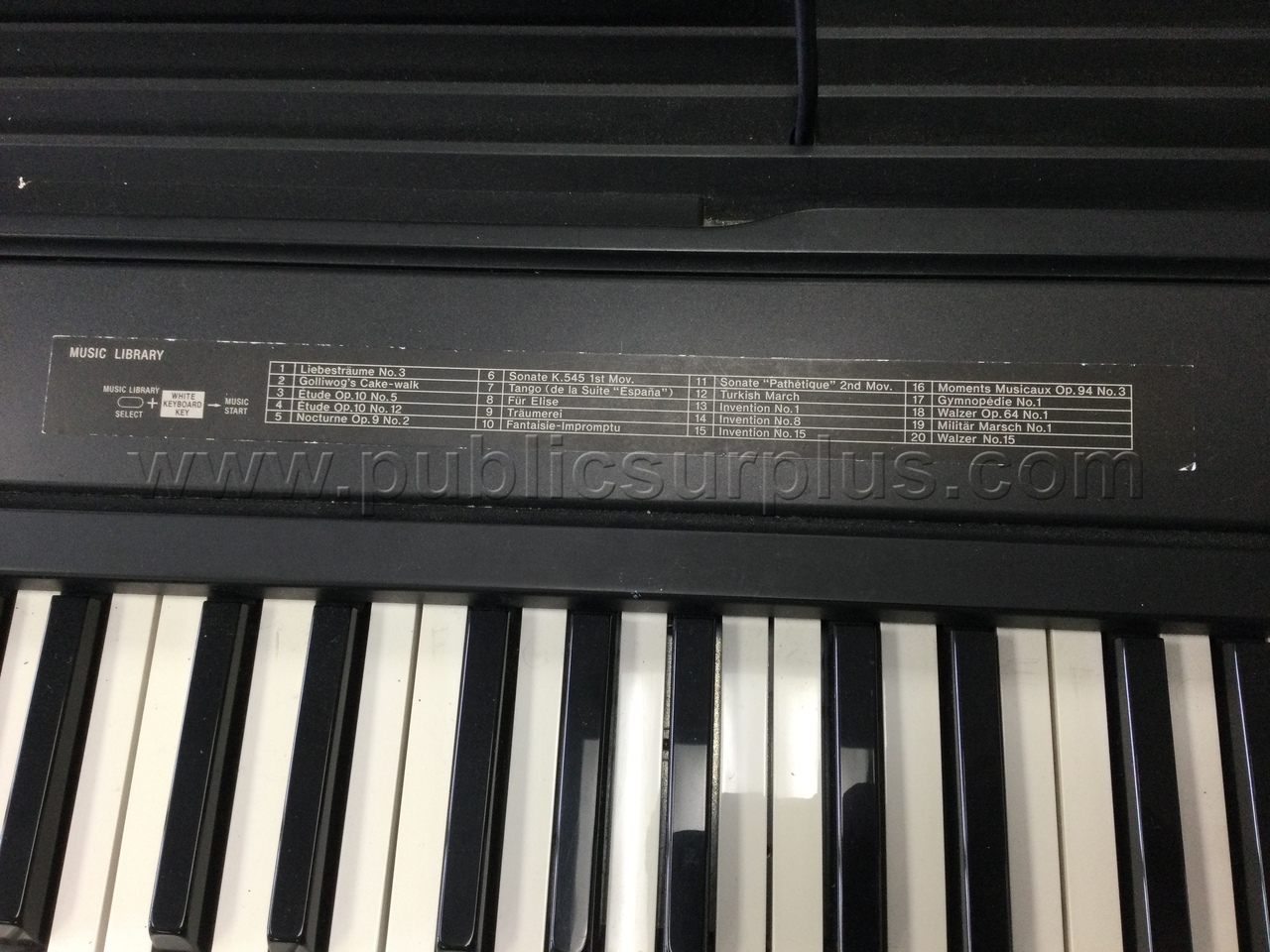 Casio Digital Piano; comes w/stand, bench and foot pedal/switch   Government Surplus Auction - Photo #4