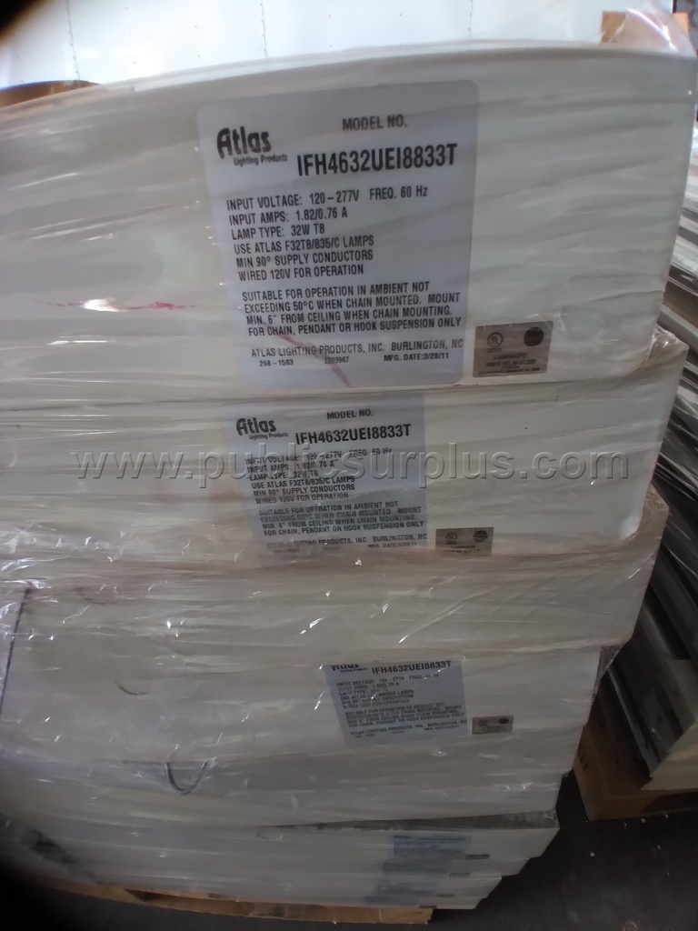 Lot-1916   2-Pallets of Shop light Fixtures   Government Surplus Auction - Photo #3