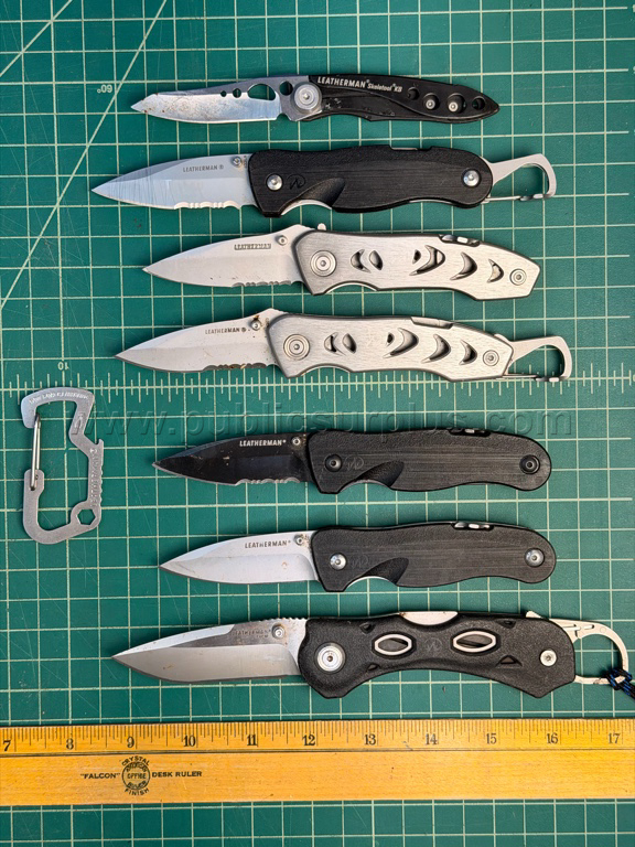 Leatherman Folding Knives - QTY 7 - Shipping $12.00   Government Surplus Auction - Photo #2