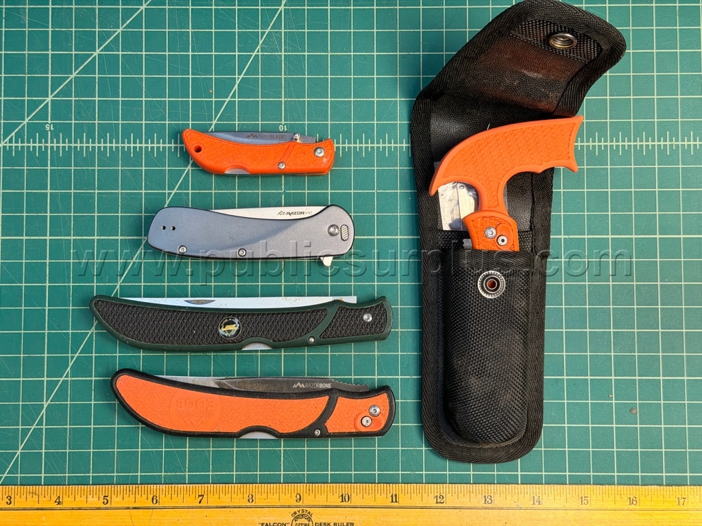 Outdoor Edge Knives & Saw - QTY 5 - Shipping $12.00   Government Surplus Auction - Primary Photo