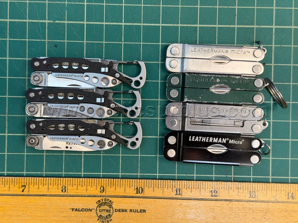 Small Leatherman Multi-Tools (Style CS & Micra) - QTY 7 - Shipping $12.00