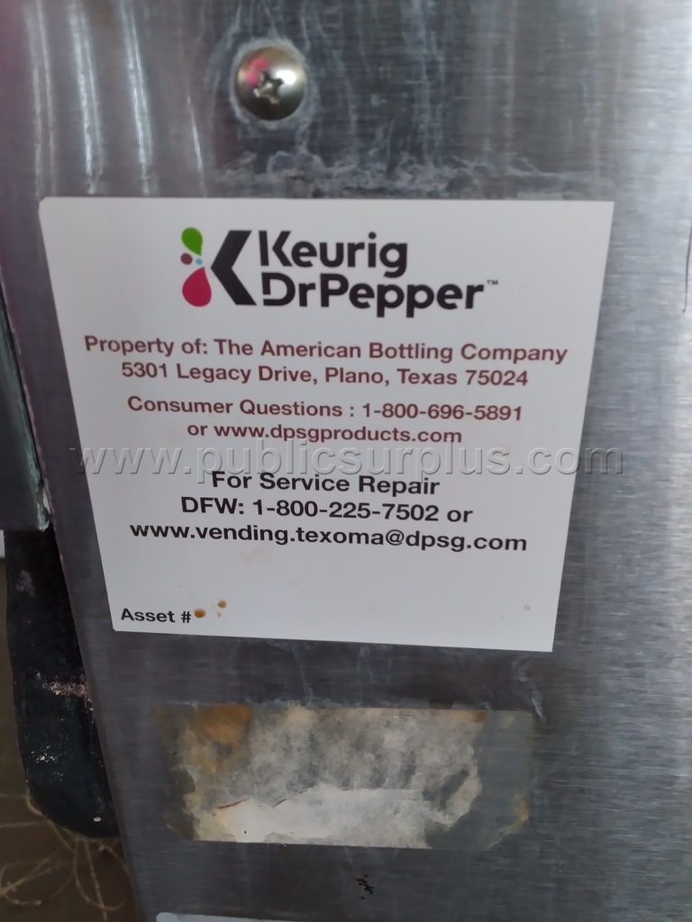 Lot-1934  Keuring DrPepper/Cornelius Ice Machine   Government Surplus Auction - Photo #2