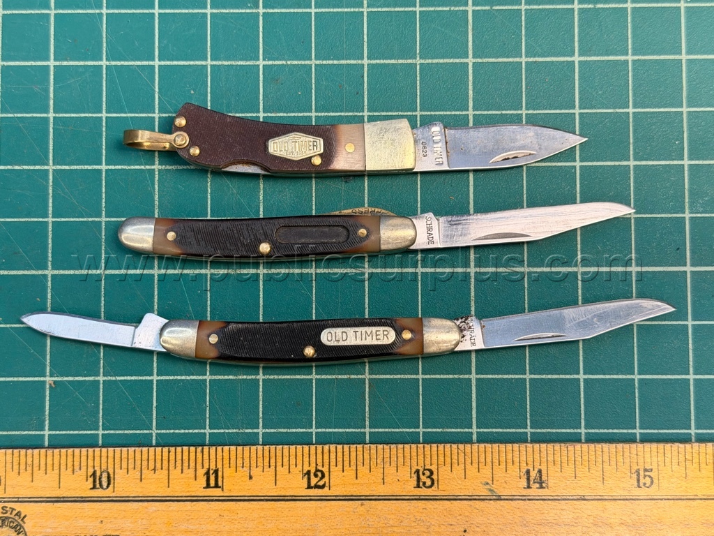 Old Timer Knives - QTY 9 - Shipping $12.00   Government Surplus Auction - Photo #6