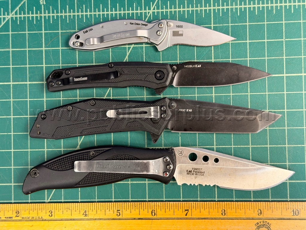 Kershaw Knives - QTY 4 - Shipping $12.00   Government Surplus Auction - Photo #2
