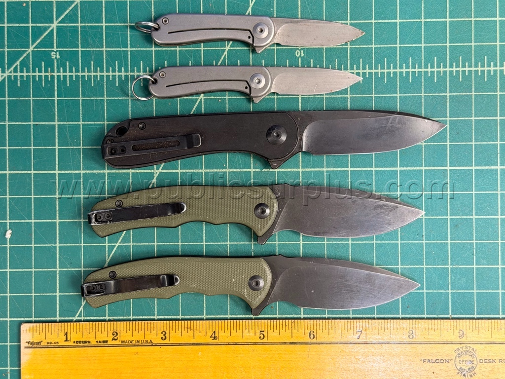 CIVIVI Folding Knives - QTY 5 - Shipping $12.00   Government Surplus Auction - Photo #2