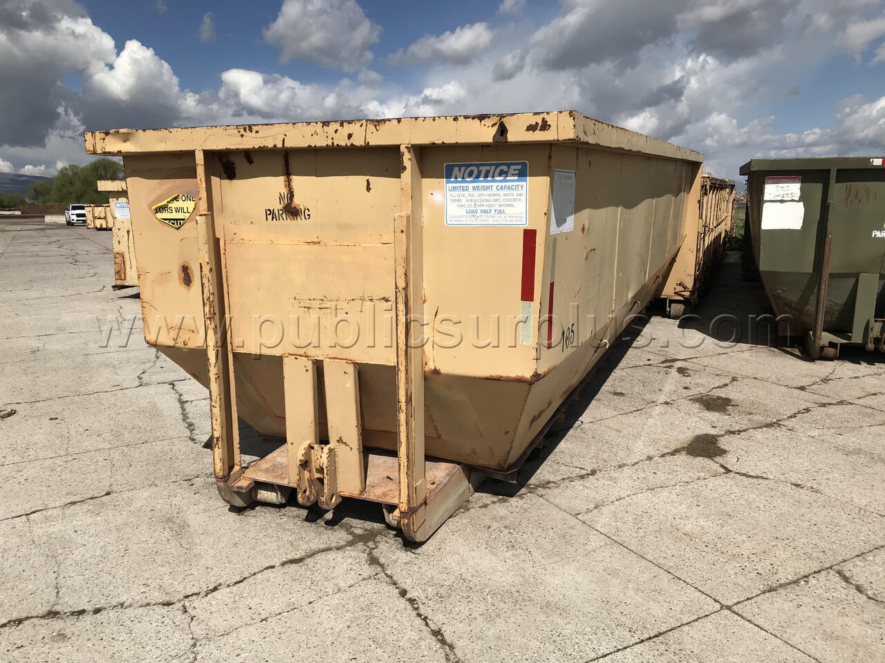 Construction Bin/Dumpster - 30 Yard - Good Condition   Government Surplus Auction - Primary Photo