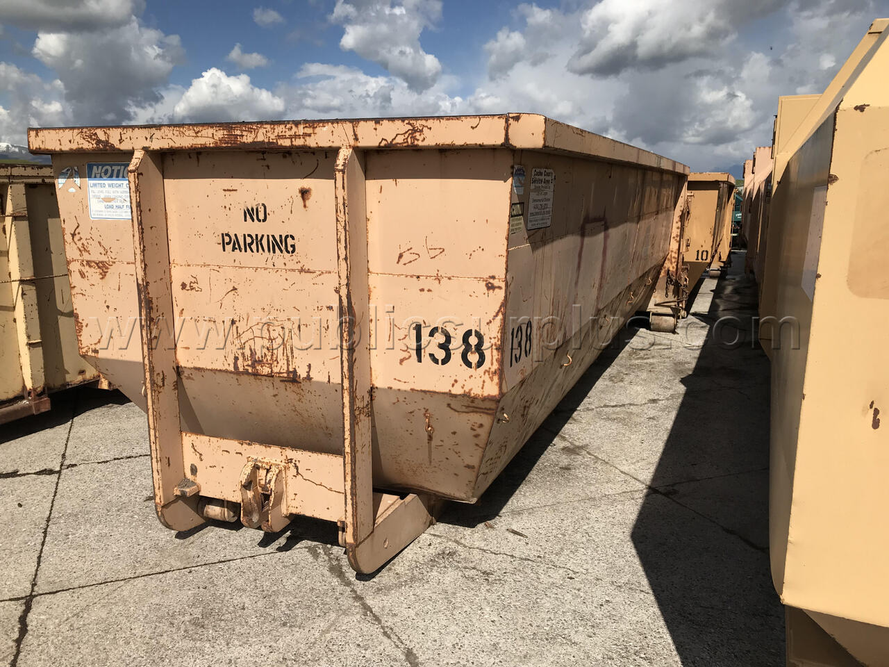 Construction Bin/Dumpster - 30 Yard - Fair Condition   Government Surplus Auction - Primary Photo