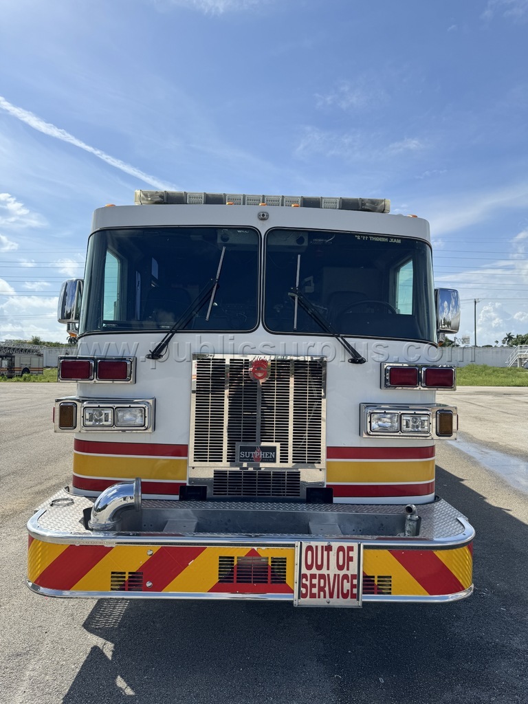 2005 Sutphen Corporation Fire Pumper Truck - Unit 8140 Caterpillar 8140 Government Surplus Auction - Photo #5
