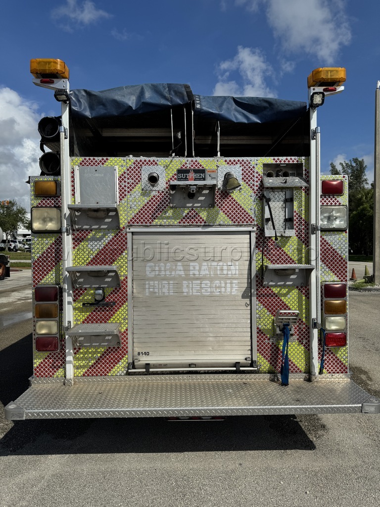 2005 Sutphen Corporation Fire Pumper Truck - Unit 8140 Caterpillar 8140 Government Surplus Auction - Photo #6