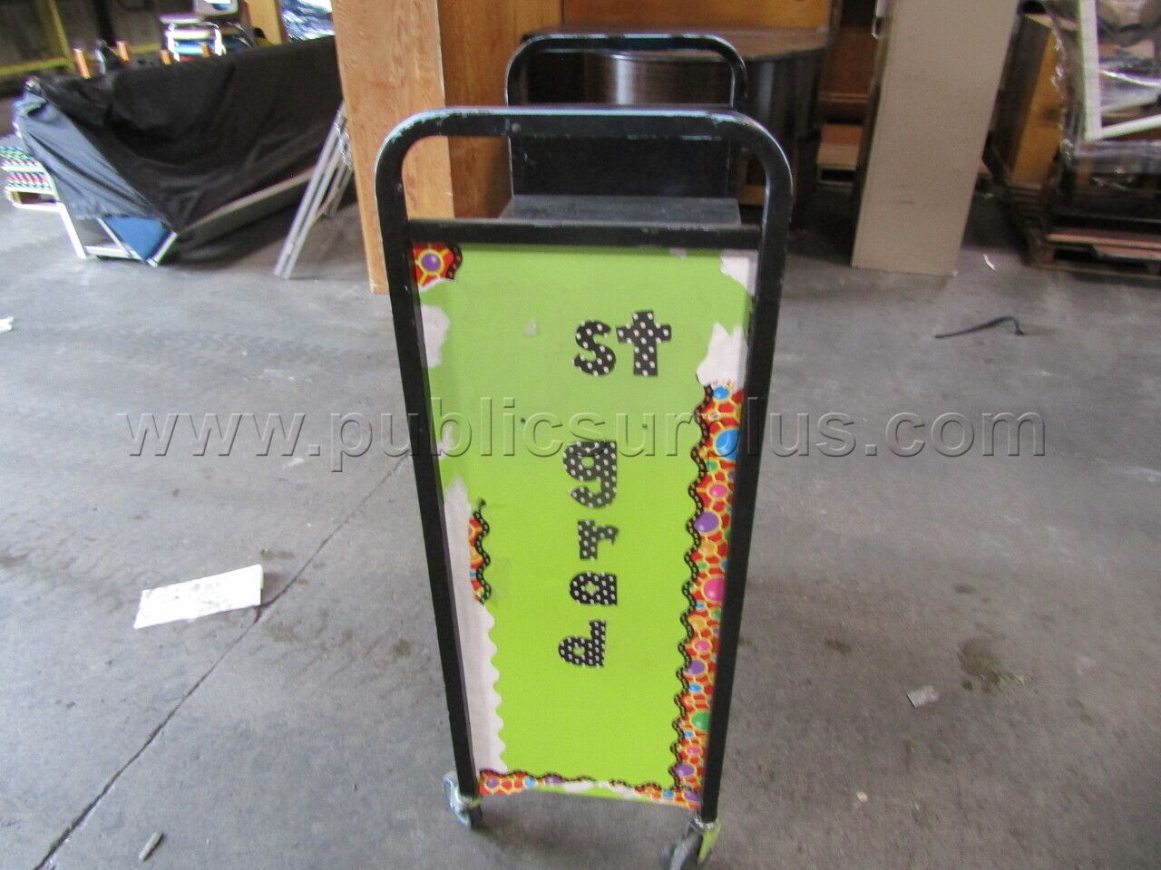 FLAT LIBRARY CART #1   Government Surplus Auction - Photo #2