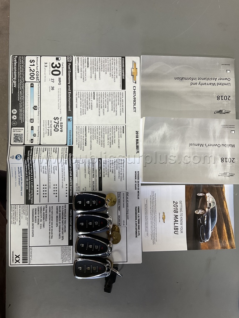 2018 Chevy Malibu - C236 Chevrolet Malibu Government Surplus Auction - Photo #6