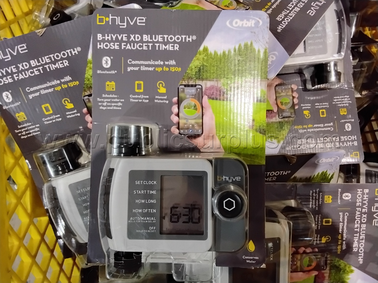 Cart of Orbit b-hyve xd Bluetooth Hose Faucet Timer - Yard   Government Surplus Auction - Photo #4