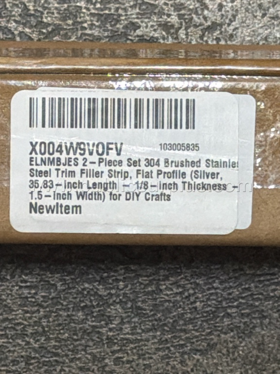 2-Piece Set of Steel Trim Filler Strips - E   Government Surplus Auction - Photo #2