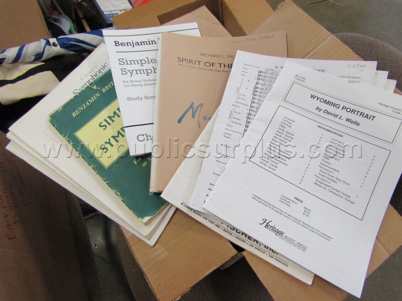 CONDUCTOR SCORES   Government Surplus Auction - Photo #6