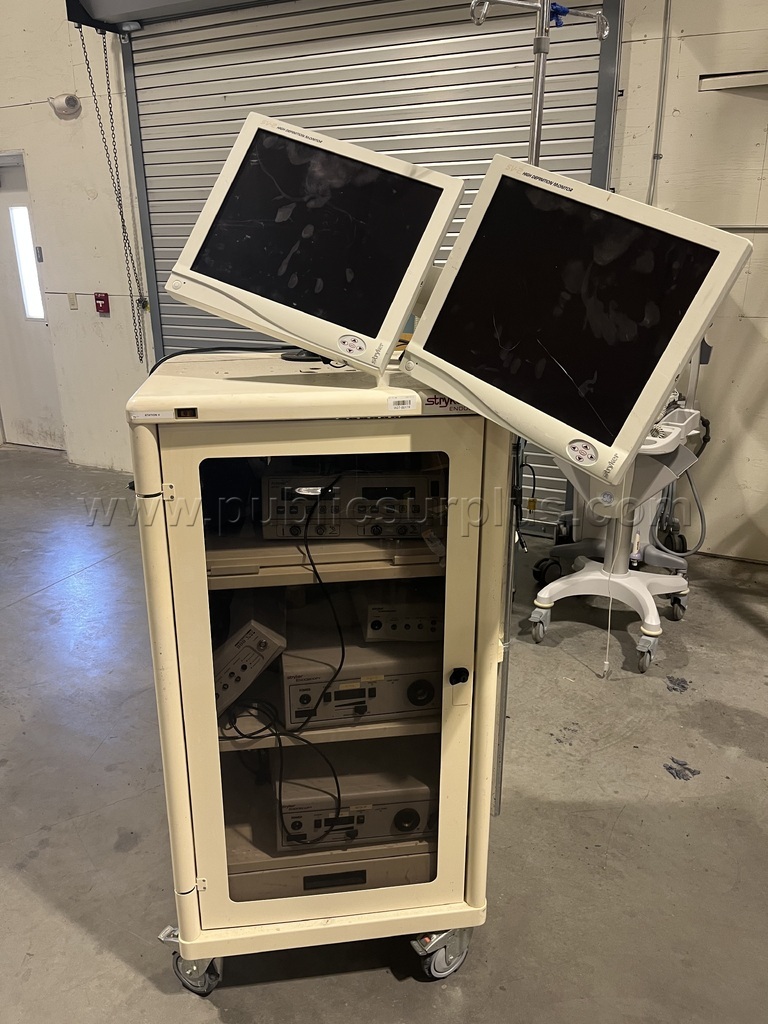 Stryker Endoscopy Cart W/Equiptment - 107 Area -CF