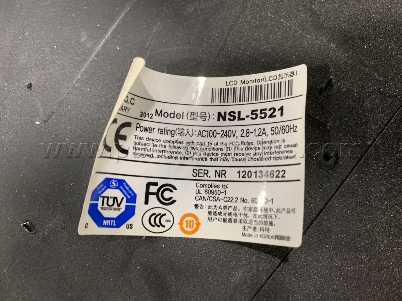 LCD Monitors for Parts or Repair /KK   Government Surplus Auction - Photo #6