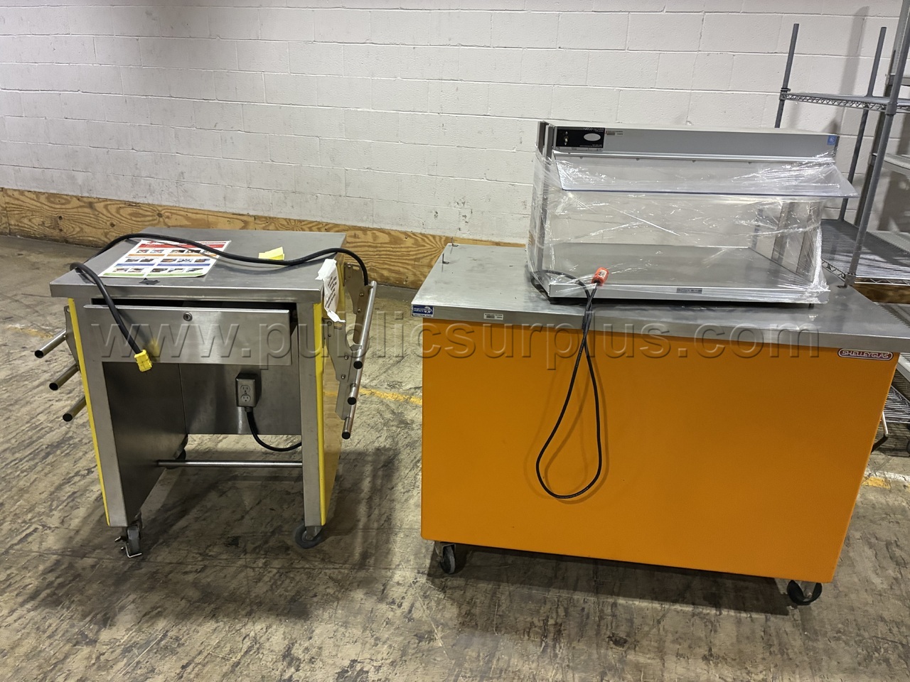 2 Tables and a Hatco Food Warmer