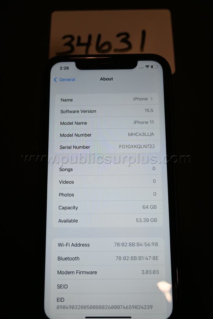 Apple iPhone 11 64GB - Free Shipping! Apple iPhone 11 Government Surplus Auction - Photo #6