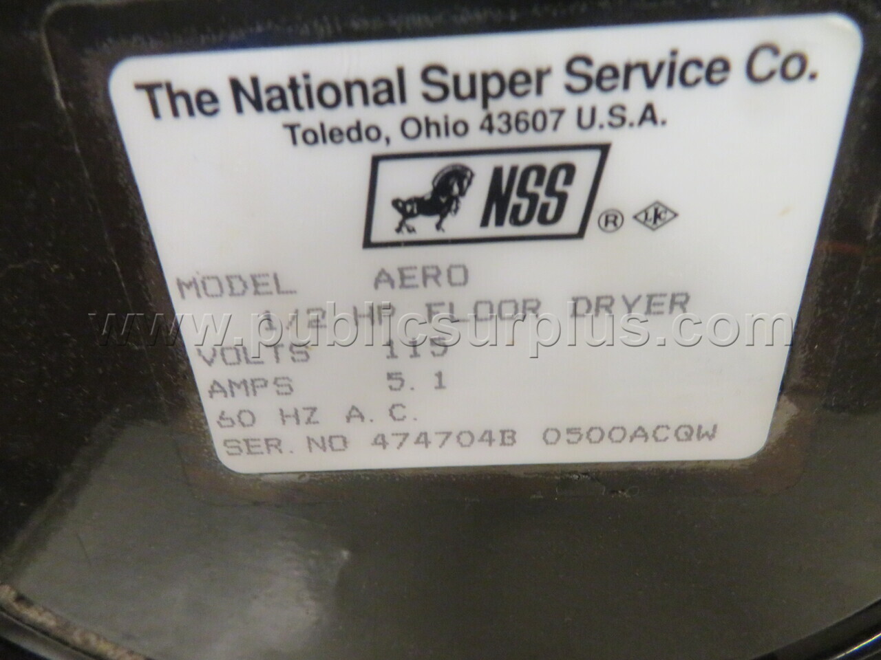 Floor Dryer   Government Surplus Auction - Photo #3