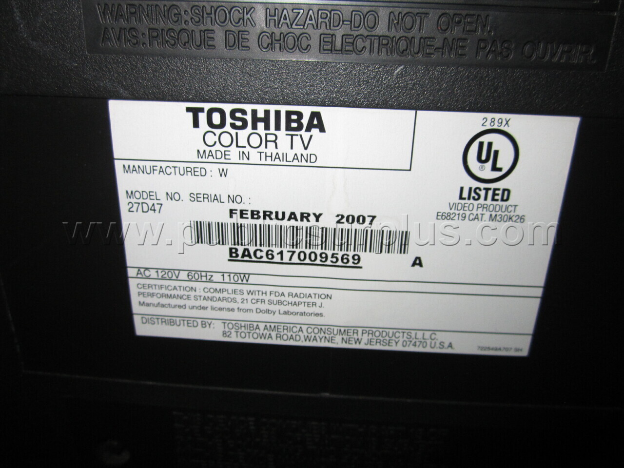 PORTABLE CART W/ TV (43995)   Government Surplus Auction - Photo #6