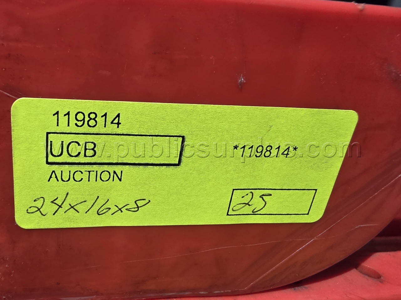 25 - Red Stackable Bins (119814) BID IS PER BIN   Government Surplus Auction - Photo #3