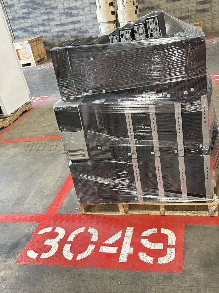 1 Pallet of Assorted Computers  for parts & repairs- Untested- /RA   Government Surplus Auction - Photo #2