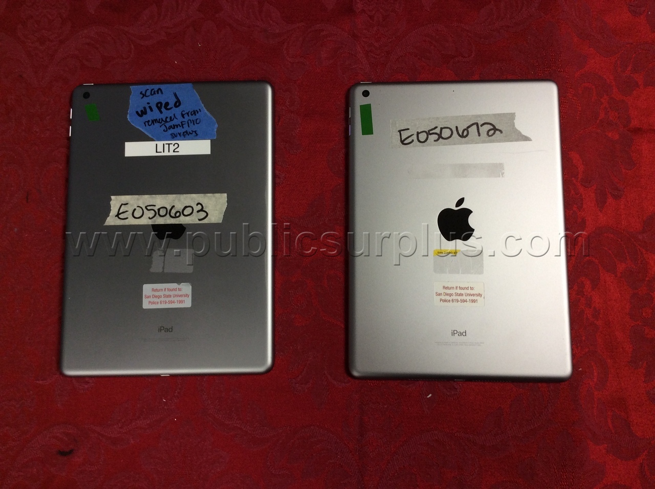 LOT OF (2) APPLE IPAD- SOLD AS IS - 344