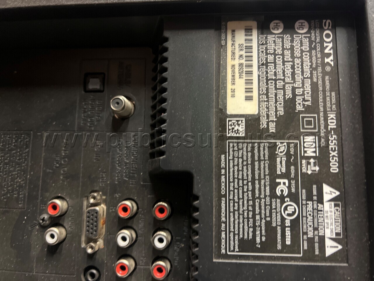 Utility Company Owned Surplus - Large Flat-Panel TVs (Non-Working Lot of 7)   Government Surplus Auction - Photo #6